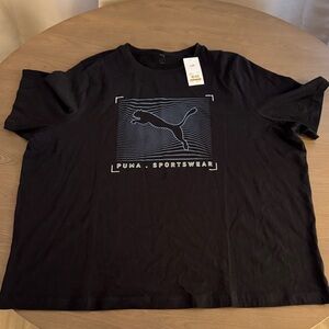 Puma Black Graphic Men's Tee